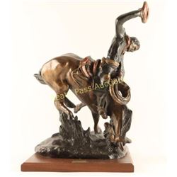 Cowboy & Horse Statue