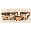 Image 1 : Lot of 4 Miniature Toby Mugs