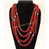 Image 1 : Coral 32 Strand Necklace