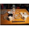 Image 1 : Lot Of Kitchenware (Candy Canister, Milk Glass, Bowls, Dishes Etc.