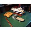 Image 2 : Wood Boat, Toy Truck, Ball Glove