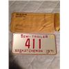 Image 1 : 1971 Low Number Plate & Envelope
