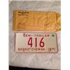 Image 1 : 1971 Low Number Plate & Envelope