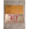 Image 1 : 1971 Low Number Plate & Envelope