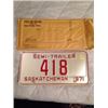 Image 1 : 1971 Low Number Plate & Envelope