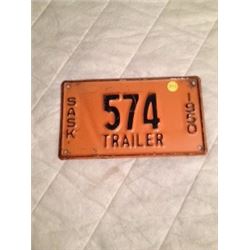 1950 Low Number Plate