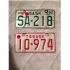 Image 1 : Sask Motorcycle Plates (2) - Skidoo