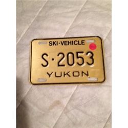Yukon Ski Vehicle Plate