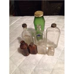 Vintage Glass Medicine Bottles (8)