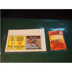 Bobby Orr's Hockey Action Transfers, Post Cereal, Lot Of 2 - #3 & #8, W/ The Last Starfighter, 1984 