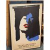 Image 1 : Framed Rolling Stones 1978 Worls Tour Piece, 36"X24"