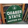 Image 1 : Quaker State Motor Oil Sign, DS, 26"X30"