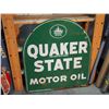 Image 2 : Quaker State Motor Oil Sign, DS, 26"X30"