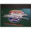 Image 1 : Greyhound Lines Depot, Porcelain Sign, SS