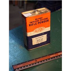 Dupont Rifle Powder Tin