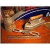 Image 2 : Lot Of Metal Implements, Planer, Iron, Oil Can