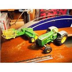John Deere 5020 Tractor Toy And Bailer Attachment