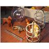 Image 3 : Dog Figurines, Lamp Post Covers, Purple Glass Globe