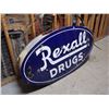 Image 1 : Rexall Drugs Sign, 58"X28"X10"