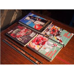 Calgary Stampeders Media Guides (4) (1996,1997,1998,1999)