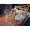 Image 1 : Glass Milk Jugs And Carrier
