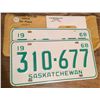 Image 1 : 1968 Pair Of Saskatchewan Plates, Never Used, Original Envelope