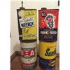 Image 1 : Lot Of 4 Oil Tins (BA, Sunoco)