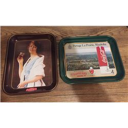 Lot Of 2 Coca-Cola Trays, Portage La Prairie