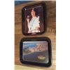 Image 1 : Lot Of 2 Coca-Cola Trays, Vancouver /Brown Tray With Girl