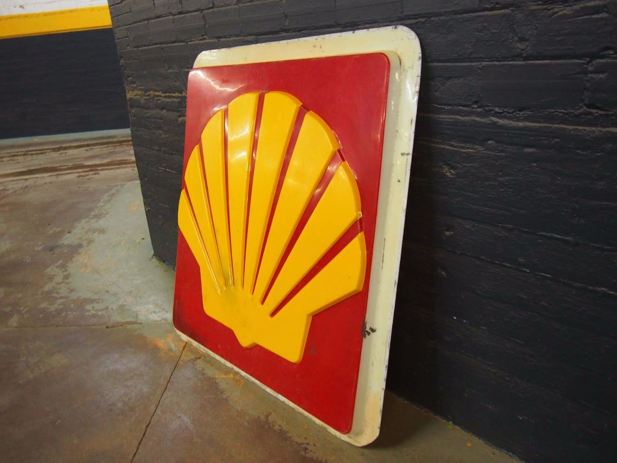 Shell Plastic Sign, 58