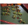 Image 2 : Lot Of 1/64 Scale John Deere Tractor Toys W/ Lots Of Attachments