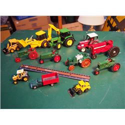 Lot Of Toy Tractors, John Deere, International, Oliver, Etc.