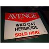 Image 1 : Wild Oat Herbicide Sign, Metal