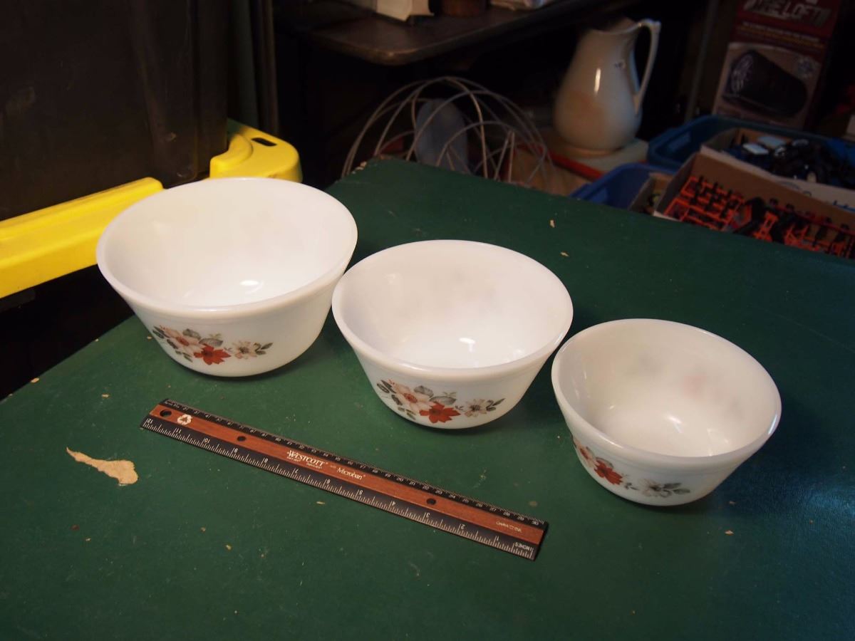 Set Of Fire King Bowls