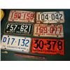 Image 1 : Saskatchewan Licence Plates (6) (1947, '55, '58, '76)