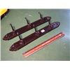 Image 1 : Cast Iron Coat Hooks, Pair