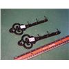 Image 1 : Cast Iron Keyhooks, Pair