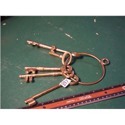 Set Of Brass Keys