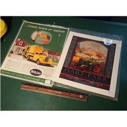 Hart Parr And White Advertising Pieces