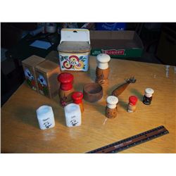 Wood Salt & Pepper Shakers, Misc. Items
