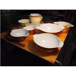 Assortment Of Unmatched Pyrex Bowls