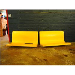 Fibreglass Restaurant Seats, From 1950's-60's (2 X The Money)