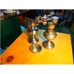 Aladdin Mantle Lamps, W/ Mirror.