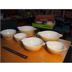 Lot Of Matching Pyrex Bowls