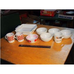Lot Of Fire King Bowls & Cups