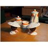 Image 1 : Tea Set W/ Asian Napkin Holders.