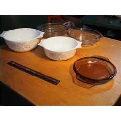 Pyrex Bowls W/ Fire-King Dishware