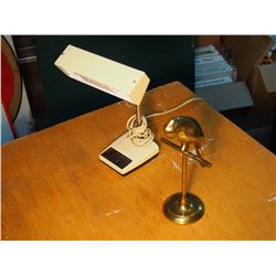 Desk Lamp And Bird Paperweight