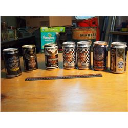 Unopened Harley Davidson Beer Cans (1984,1989,1993,1995,1996, 90th Anniversary)