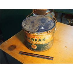 Twenty Five Pound Texaco Marfak Grease Pail
